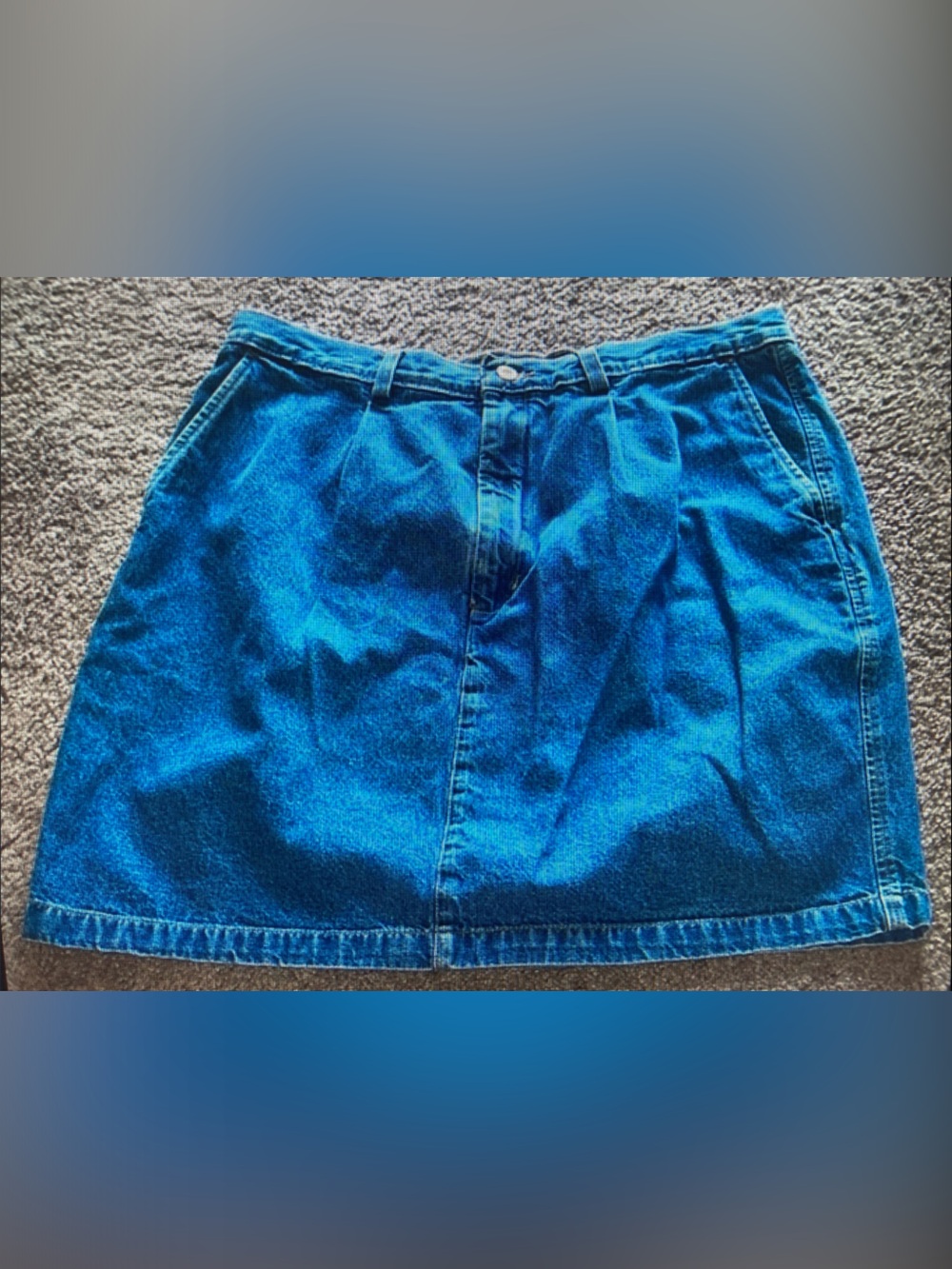 Classic Blue Denim Mini Skirt